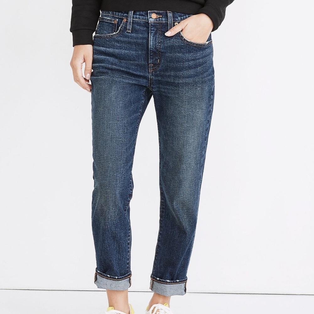 NWT Madewell Tomboy Straight jeans, Chaseley wash, size 25
